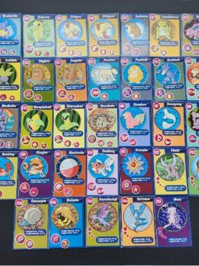 Vintage Pokemon 1999 Burger King PokeTrivia 41 Card Lot Collection Bundle Pcs